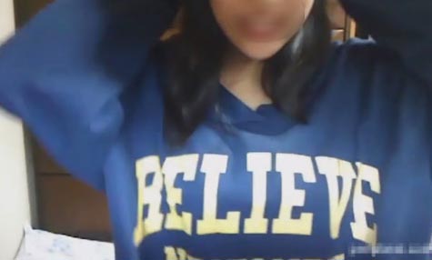 エロイプで爆乳を晒す変態メガネＪＤ